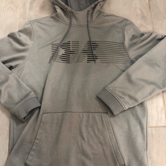 Under Armour Men’s Cold Gear L/S Loose Fit Cold Gear Spectrum Hoodie-Sz L-EUC - Picture 3 of 11